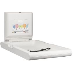 Mediclinics babyverschoontafel verticaal wit CP0016V