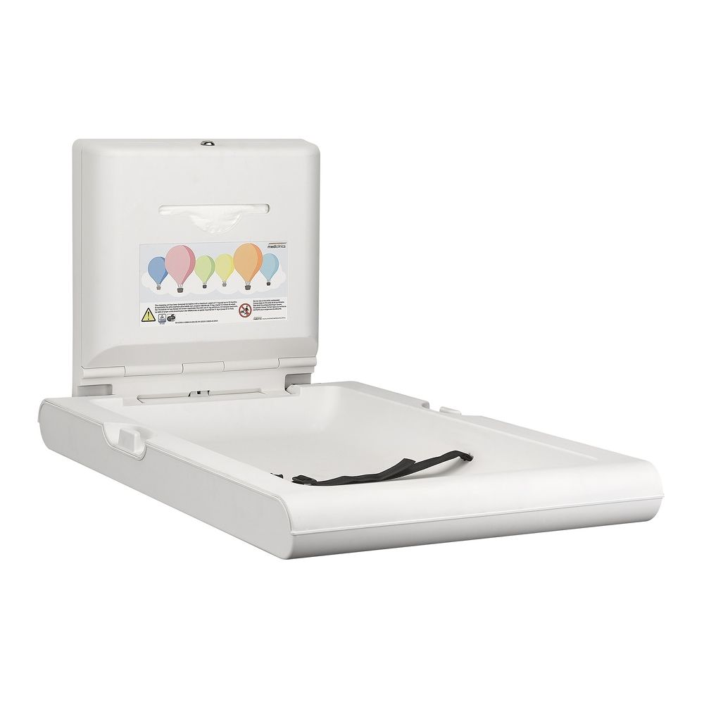Mediclinics babyverschoontafel verticaal wit CP0016V