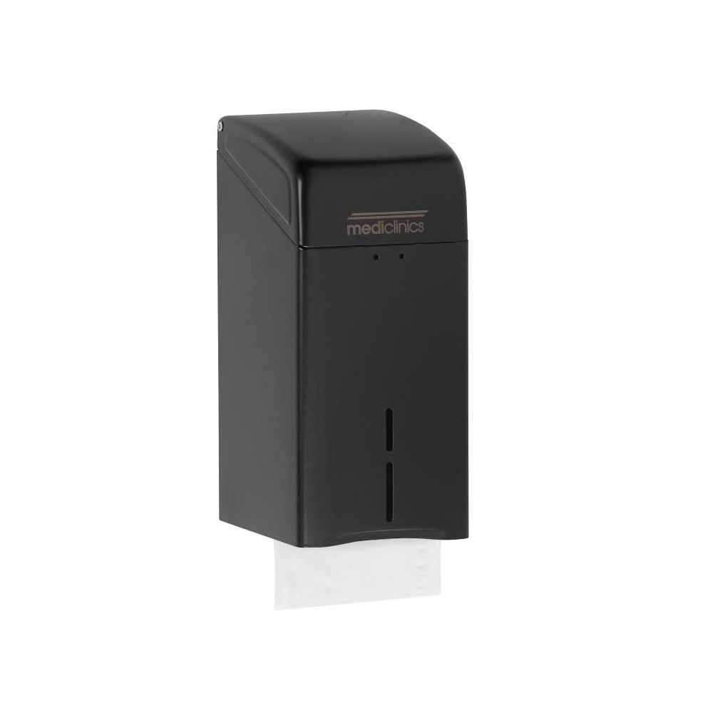 Mediclinics DTH100B toilet tissue dispenser (bulkpack) - zwart